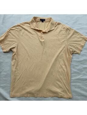 Peter Millar Men's Crown Crafted Polo Golf Shirt Cotton Size Large L Peach